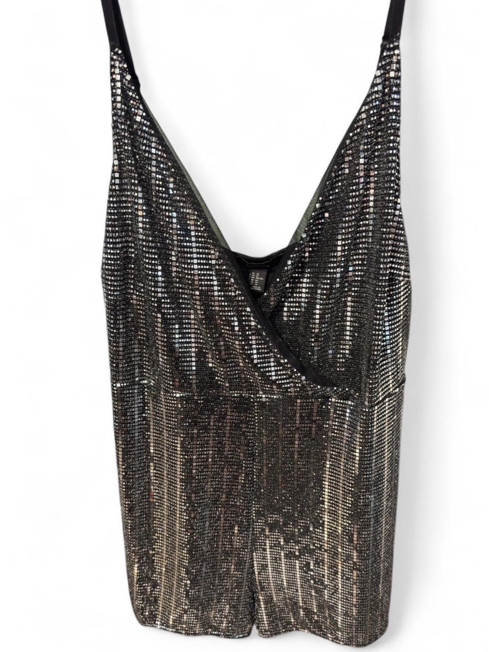 Forever 21 Black Sequin Romper - Size 3x